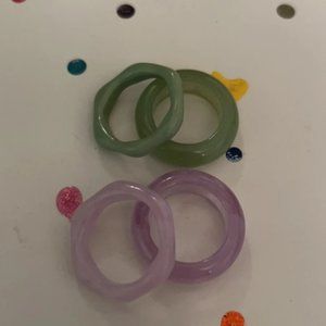 Resin rings